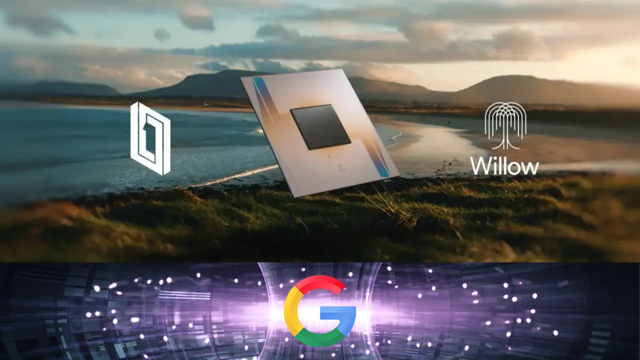 Google Willow Quantum Chip showcased on a circuit board