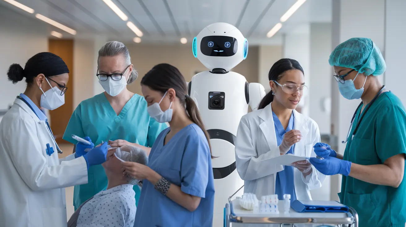 AI in Healthcare Jobs: the Opportunities Infographic, highlighting roles such as AI Specialist, Data Scientist, and Machine Learning Engineer in the healthcare industry.