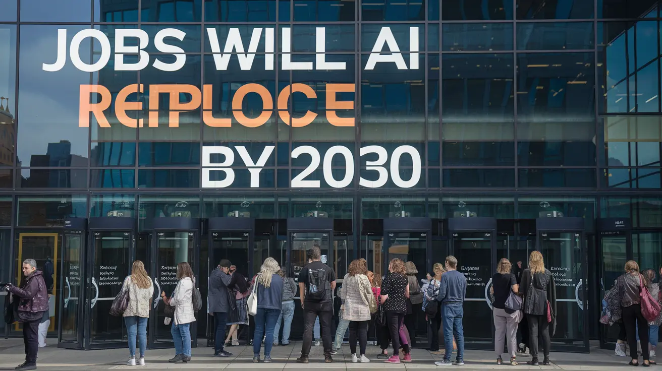 How Many Jobs Will AI Replace by 2030: Infographic showing the projected impact of AI on jobs by 2030, with statistics and charts highlighting job replacement and growth.