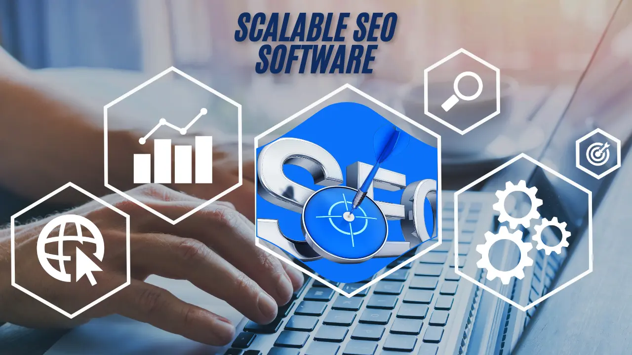 A screenshot showcasing scalable SEO software with various features and tools for optimizing website performance.