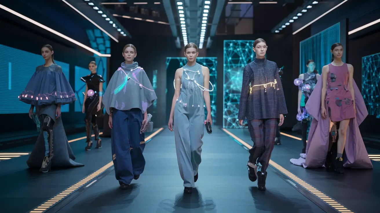 the Future of AI Fashion and Accessories: A futuristic AI fashion and accessories collection showcasing innovative designs.